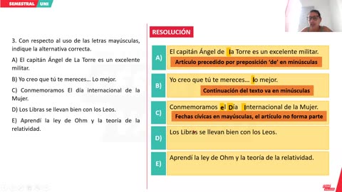 SEMESTRAL VALLEJO 2024 | Semana 05 | Lenguaje | Filosofía | Álgebra