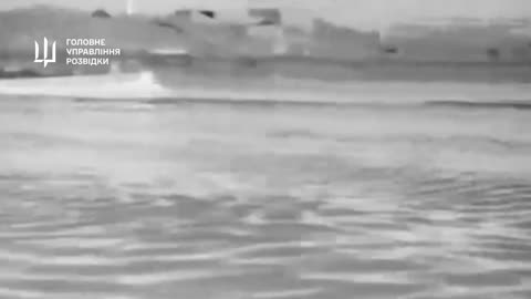 Russian Helicopter Fires at Ukrainian Surface Drone Before It Smashes into Russian Patrol Boat