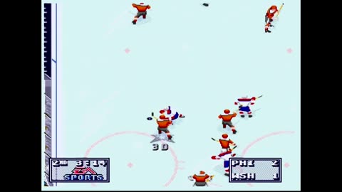 NHL95 (Sega Genesis) Philadelphia vs Washington Part2