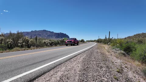 Stock B Roll 4k Arizona Desert 10 Seconds AZ SR 88 B Roll 4k