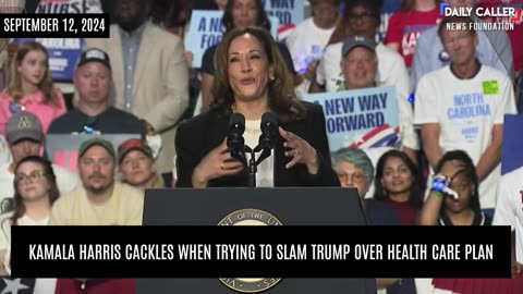 Kamala Harris Cackles When Trying to Slam Trump Over Health Care Plan