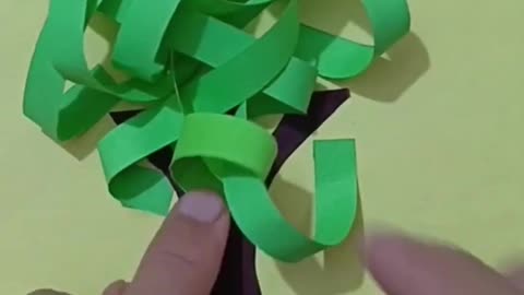 Easy paper crafts | How to make paper tree | School project #diy #paperart #papertree #forkids