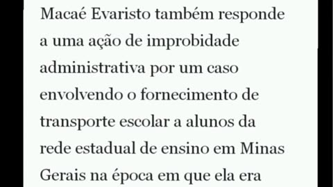 Macaé Maria Evaristo (PT), a nova ministra dos Direitos Humanos do governo Lula (PT), é ré na Justiça de Minas Gerais acusada de superfaturamento.