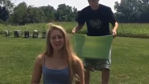 Boy Tries To Dump Ice Water Over Sister’s Head But It Backfires