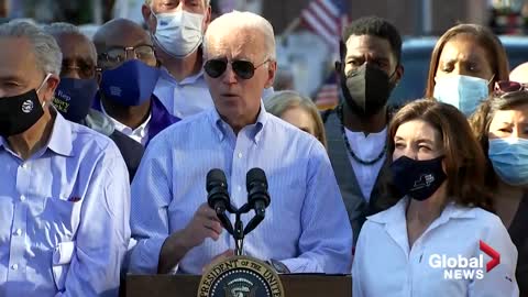 Hurricane Ida: Biden tours flood-hit areas, calls climate change “existential threat”