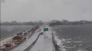 Howard Franklin Bridge in Tampa! During Helene!