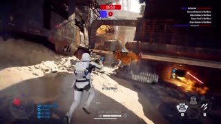 SWBF2: Instant Action Mission (Attack) First Order Jakku Gameplay