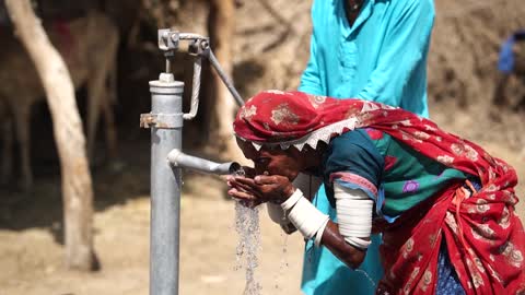 Drinking traditional tap water