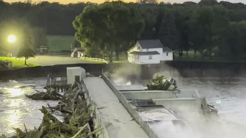 Rapidan Dam House Collapses Into River