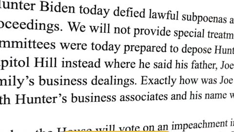 Hunter Defies Subpoena #BidenCrimeFamily #Congress