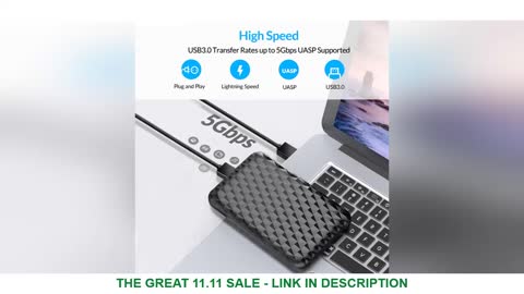 ORICO 2.5 Inch HDD Case SATA to USB 3.0 5Gbps 4TB SSD HDD Enclosure Support UASP External HD Case