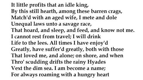 _Ulysses_ by Alfred, Lord Tennyson (read by Tom O'Bedlam)