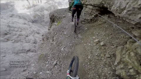 Via Ferrata - Insane Mountain Biking Descent