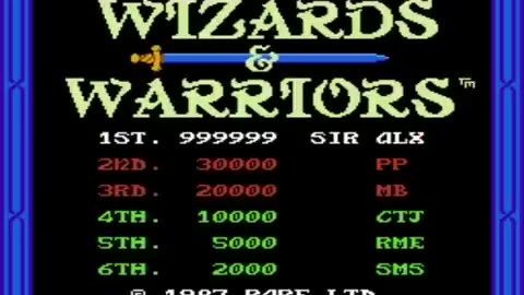 Wizards & Warriors (NES) Playthrough