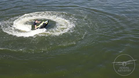 Coreen and Declan Racing Jetskis (voiceover)