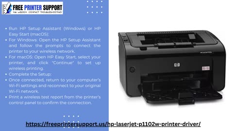 HP Laserjet P1102w Drivers Download and Wireless Setup