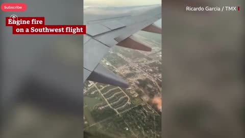 Southwest Airlines plane catches fire mid-flight