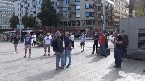 Islamiseringen en protest i Stockholm