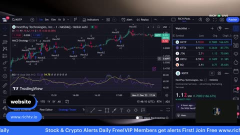 Hot Stocks: $NXTP, $KTTA, $JTAI, $HRYU, $M - RICH TV LIVE PODCAST