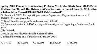 Exam LTAM exercise for October 12, 2021