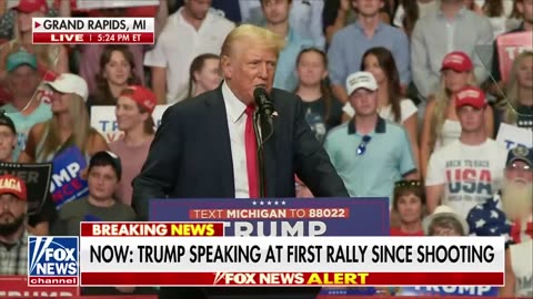 Trump speaks at first rally since assassination attempt