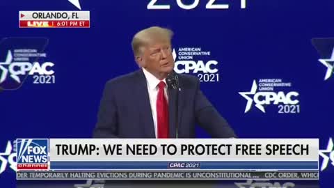 TRUMP: "It's time to break up Big Tech..."