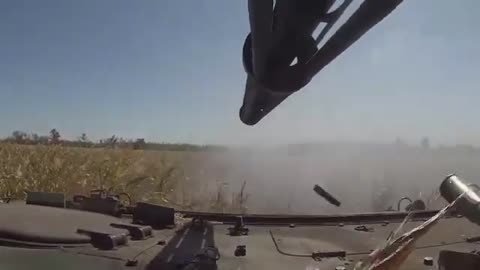 Soldiers of the HORIV battalion inflict fire damage from the enemy's BMP during