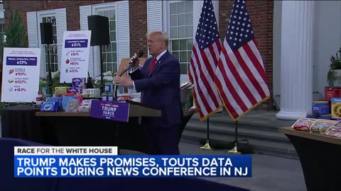 Trump holds news conference at his NJ golf resort