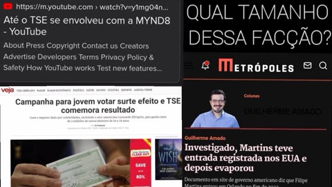 Qual o tamanho real da facção montada por Moraes? A mynd8 foi a primeira a caír, polícias,delegados, desembargadores,jornalistas e agência de notícias como o metrópole que ganha corpo e estava sempre em lugares específicos. Qual o tamanho dessa fa