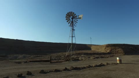 Water Pump Windmill Built Above Ground