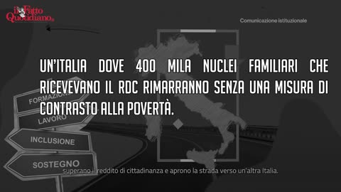 Reddito addio,il ministero incensa la riforma.Ma nasconde i numeri e non dice mai la povertà.Cgil: "rischio di bomba sociale" ULTIMA RATA A LUGLIO 2023,da AGOSTO non lo percpiranno più le famiglie senza disabili,minori o over 65