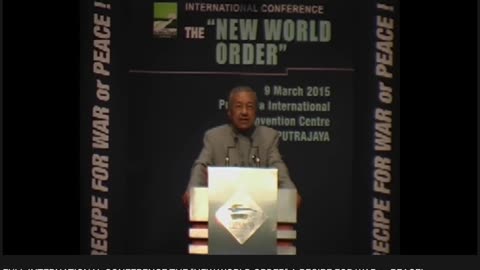 Indonesian president about NWO and killing 6 billion people at the NWO conference.