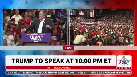 WATCH: Pre-Program Speakers at Trump Rally in Bozeman - 8/9/24