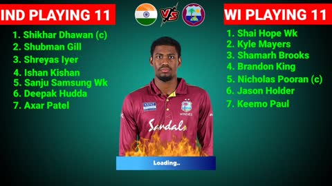 India vs West Indies 3nd odi Match Playing 11 India Playing 11 vs West Indies playing 11 3nd odi