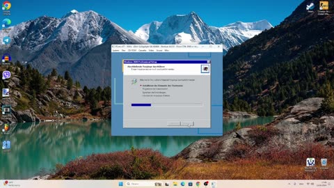 Installing Windows 2000 Build 2128 Professional German on PCem