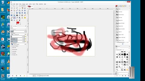 Gimp Tutorial 2 - Paintbrush Eraser tools