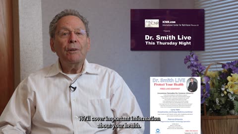 Dr. Smith Live this Thursday Night, September 12, at 7PM