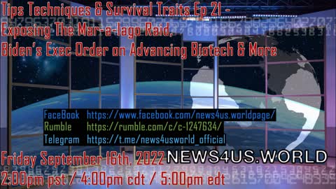 T. T. & S. T. Ep 21-Exposing The Mar-a-lago Raid, Bidens Exec Order On Advancing BioTech & More