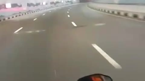 Fast Bike Driving on Dubai Main 6 Lane Road Part 2 (Atlantis The Palm)