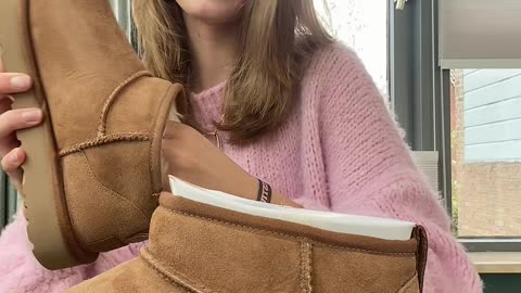 UGG Unboxing Nederlands NL - UGG Classic Ultra Mini Chestnut