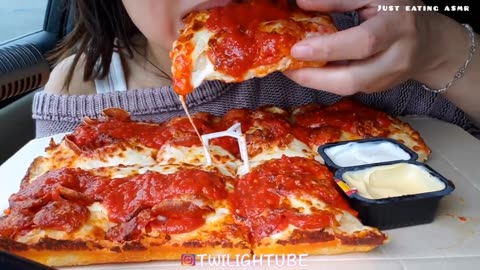 Ultimate Pepperoni & Cheese Pizza ASMR Mukbang - Pizza Eating with Satisfying ASMR Sounds 🧀🍕