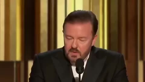 Ricky Gervais at the Golden Globe 2020