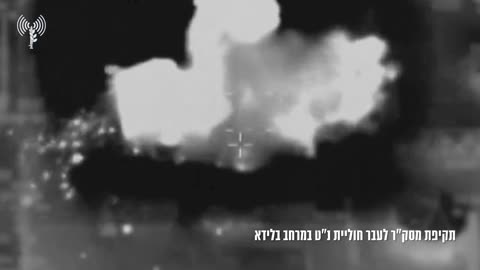 The IDF says tanks and attack helicopters struck three Hezbollah anti-tank squads in