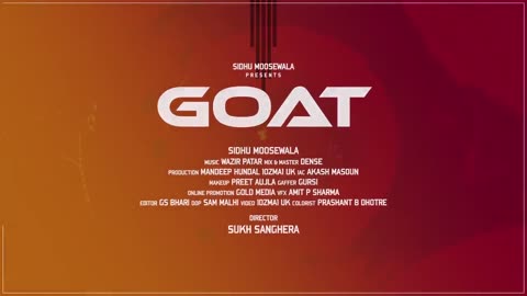 GOAT (Full Video) Sidhu Moose Wala _ Wazir Patar _ Sukh Sanghera _ Moosetape