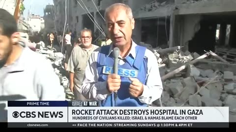 Hamas, Israel trade blame for Gaza hospital blast