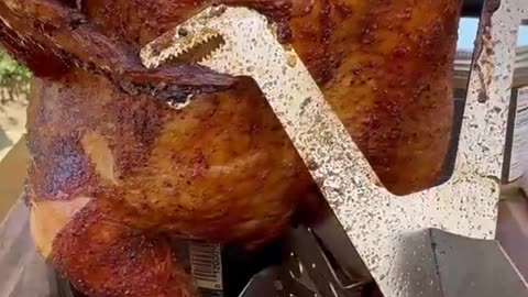 Smoked beer can chicken