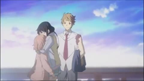 Good Friend Hugs VS Bestfriend Hugs (Kyoukai no Kanata Movie: Mirai-Hen)