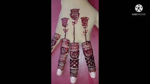 Super and latest backhand mehndi design