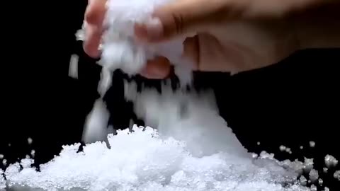 I tried to make snow at home short science experiment