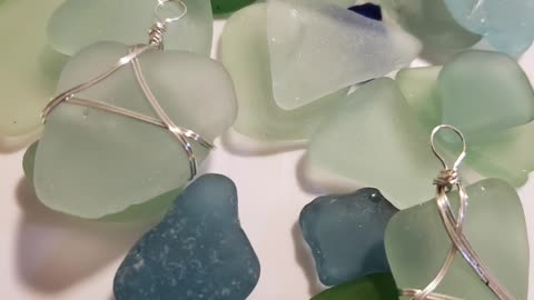 Christmas Seaglass Ornaments